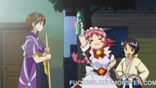 Anime babe fucking cock after blowjob