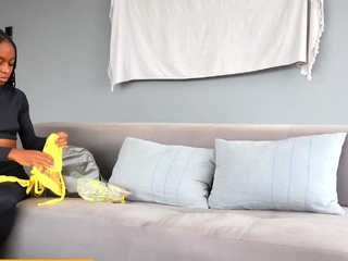 African Latina Gets Anal Fucked At Casting